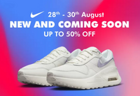  The Nike sale (28-30 Aug) - Up to 50% Off +Extra 10 % on supercoins +  Extra Rs.500 Off on Next Purchase