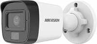 HIKVISION 2MP Outdoor Dual Light + Audio MIC Wired CCTV 1080p Camera DS-2CE16D0T-LPFS with USEWELL BNC/DC for 2MP & Above DVR, White