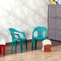 Cello Teddy Comfortable Kids Chair with Backrest for Study Chair|Play|Dining Room|Bedroom|Kids Room|Living Room|Indoor-Outdoor|Dust Free|100% Polypropylene Stackable Chairs, Green