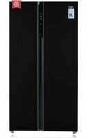 Haier 630 L Double Door Side By Side Refrigerators, Expert Inverter Technology (HRS-682KS, Black Steel,Magic Convertible, Made In India)