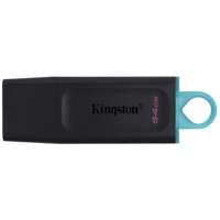 Kingston DataTraveler Exodia 64GB USB 3.2 Flash Drive (200 MB/s Read Speed, DTX/64GB, Black)