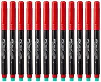 Aktion Safety Marker Pen AK-PEN-121 CD/DVD - Red (Pack of 12)