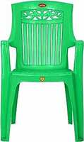 Prima Baby Plastic Chair 113 Strong Durable and Comfortable with Backrest for | Kids | Study | Play | for Home/School/Dining for 2 to 6 Years Age,Green