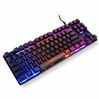 RPM Euro Games Gaming Keyboard Wired Membrane Keyboard with Mechanical Feel