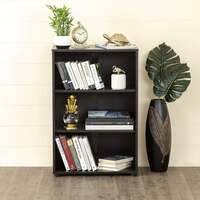 Home Centre Helios Arvis Canalis 3-Tier Book Shelf - Brown (Matte,Engineered Wood)