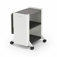 SOS Spacewood LiteOffice Bunny Portable/Foldable Multipurpose Utility Trolley Table (White & Grey)