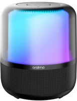 Oraimo SoundFlow 50W Wireless Bluetooth Party Speaker Powerful Sound and Monstrous Bass,360°Colorful LED Lights with 6000mAh Battery,USB/TF Card/AUX Input&Wireless Mic&TWS Pairing