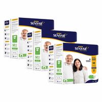 SENYAR Unisex Adult Diaper with Aloe Vera and Super Lock Gel, Medium Waist Size (28" to 44" inches) - 30 Pieces