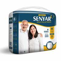 SENYAR Unisex Adult Pullup Diaper with Advanced Leak Protection, Medium waist size (24inch -45 inch) (61-115 Cms) - 10 pieces