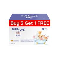 Bumtum Paraben Free Baby Soap (4N x 50 Gram) & Baby Talc Powder (200 Gram) Combo