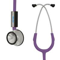 LIFE LINE Junior Stethoscope (Purple) | Single Diaphragm Aluminum Sand finish Chest Piece for Adult| Y Tube | Suitable for Doctors, Nurses, Students