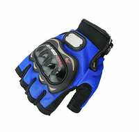 Probiker Motoway Half Cut Racing Biking Driving Motorcycle Gloves, Blue XL