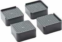 DDecora Premium Fridge Stand Multipurpose Heavy Duty Stand for Washing Machine, Cupboard, Double Door Refrigerator, Sofa Base Stand Square - Set of 4 Pcs