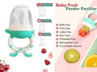 TREXEE Pack of 3 Nipples SM L with 1 Nibbler Fruit Feeder Pacifier Fresh Food Nibbler, Infant Fruit Teething Toy Nipple 100% Silicone BPA Free Food Grade Silicone Pouches for Toddlers