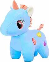TEDSTREE 25Cm Blue Unicorn Color Could be Dark in Real Skin Friendly Cute Stuffed Plush Soft Toy for Kids Lovable Huggable Perfect Present for Birthday, Babies & Childern (Blue/ 25cm)