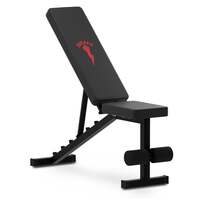 Durafit Foldable Bench PFB01 Max User Weight 150 Kgs Multilevel Incline And Decline Exercise Home Workout - Black