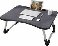 Acnos Wood Portable Laptop Table  (Finish Color - BLACK, Pre Assembled)
