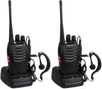 Baofeng BF-888S Walkie Talkie Two Way Radio 16CH 400-470MHZ Long Range WT01 Walkie Talkie  (Black)