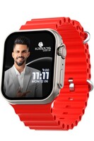 Kratos SW16 Smart watch with 1.85" HD LCD Display, Bluetooth Calling, 1.8mm Curved touch screen, Rotating Crown, Metallic body,G-Sensor,SpO2,HR,BP & sleep Monitoring,Bluetooth Photo Capture Smartwatch