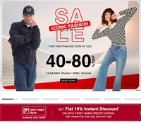 Ajio Iconic Fashion Sale 40-80% Off + 10% Off on IDFC First Bank Credit Card (4th - 17th Sept)