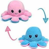 TEDSTREE Mini Octopus Soft Push Toy - Small Stuffed Animal, Ocean Animal Toy for Kids/Girls/Boys Birthday & Xmas Gift Present, Dimension (20 * 10 * 8) cm - Assorted Colour - 1 Piece