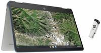 HP Chromebook x360 Intel Celeron 14 in Touchscreen 2-in-1 Laptop (4GB RAM/64GB eMMC/Chrome 64/UHD Graphics) & 64GB Pen Drive Metal
