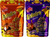 CRYSTAL Eclairs Keshar Original Flavour 100 Toffee + Eclairs Chocolcte Original Flavour 100 Toffee, Total 200 Gift Combo for Birthday Chocolate Gift Hamper Family Pack Toffee/Candy/Chocolate/Bar Keshar, Chocolate Toffe