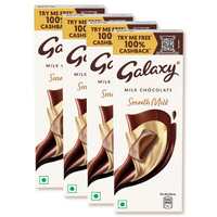 Galaxy Silky Smooth Milk Chocolate Bar - Pack of 4 x56gm each | Loaded with the Goodness of Milk and Cocoa | Imported Smooth Chocolate