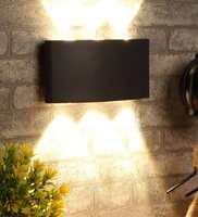 Gesto 4W U Shape IP65 Waterproof Outdoor Wall Lights,Up and Down LED Porch Lights