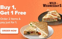 Swiggy Wild Wednesdays: Buy 1 Get 1 Free - Order 2 Food Items & Pay Just for 1