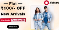 JioMart: Get Flat Rs.100 Discount on Min. Rs.600 Order of Fashion Products