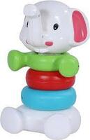 Toyzone Elephant Ringtoss-61397 | Plastic Ringtoss Stacking Ring Throw Game for Toddlers,Indoor/Outdoor Activity|Multi-Colored Durable Plastic Rings|Learning Activity for Kids