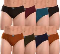 EverRich Men's Cotton Briefs Under Innerwear Combo (Pack of 8) 