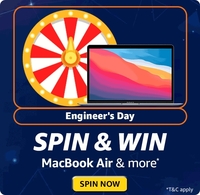 Engineer's Day Spin and Win MacBook Air and more*