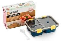 E-COSMOS Lunch Box for Kids, Lunch Box for Kids – 3 Compartment Insulated Lunch Box Tiffin Box for Boys, Girls, School & Office Men (3 Compartment Lunch Box) (Multicolor) 