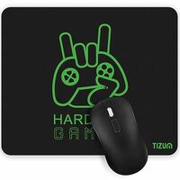 Tizum Mouse Pad - Computer Mouse Mat with Anti-Slip Rubber Base & Smooth Mouse Control