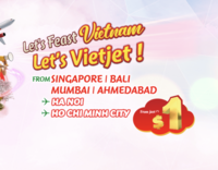 Flight to Vietnam for $ 1 Only | Vietjetair Flash 9.9 Sale