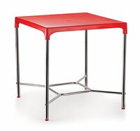 Cello Croma Four Seat Deluxe Dining Table (Plastic ,Red)
