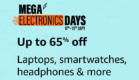 Mega Electronics Days [11-15 sept] - Up to 65% off Laptops Smartwatches Headphones & More