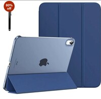 Limited-time deal: ProElite Cover for Apple iPad 10th Generation Cover Case, Transparent Smart case for iPad 10th Gen (Supports Auto Sleep Wake) with Stylus Pen, Navy 