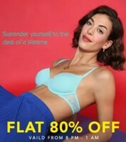 Zivame Flash Sale -  Flat 80% OFF on intimate styles [Till 1 AM]