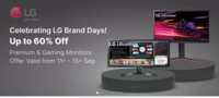 LG Brand Days (11-15 sep) Premium & Gaming Monitors Up To 60 % Off