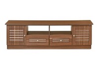 Nilkamal Iris Walnut Brown Engineered Wood TV Unit with 2 Drawers, 2 Shelves & 2 Cabinet