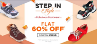 Firstcry-Flat 60% Off* on Select Footwear Range