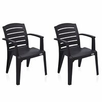 Nilkamal CHR2135 Plastic Mid Back with Arm Chair | Chairs for Home| Office - Outdoor - Garden