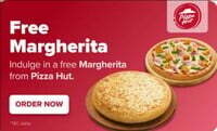 Swiggy x Pizza Hut : Flat 50% upto Rs.100 + Free Margherita Pizza On Orders Above Rs.179