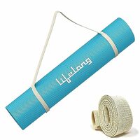 Lifelong LLYM93 Yoga mat for Women & Men EVA Material 4mm Sea Blue Anti Slip for Gym Workout