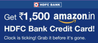 Apply for HDFC Credit Card + Also Get 1500 Amazon Voucher