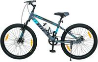 vesco Drift 24T Bicycle Big Kids Boys & Girls 9 to 15 age 24 T Mountain Cycle (Single Speed, Grey)