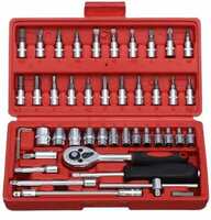 Shdav High Quality 46pcs 1/4-Inch Socket Set Tool Ratchet Torque Wrench Combo Tools Kit Car Repair Tools Set Socket Set (Pack of 46) Combination Screwdriver on Flipkart